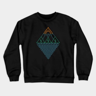 Minimalist Landscape Crewneck Sweatshirt